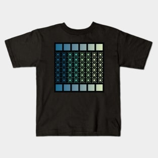 “Dimensional Reactor” - V.3 Blue/Green - (Geometric Art) (Dimensions) - Doc Labs Kids T-Shirt